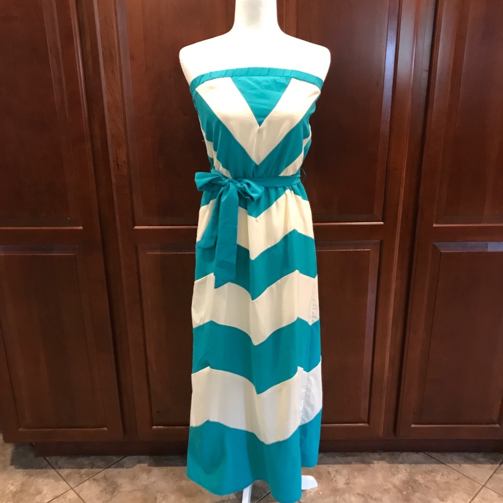 Lemon Tree Strapless Maxi Dress